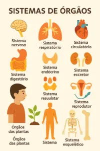 A colorful educational infographic titled sistema