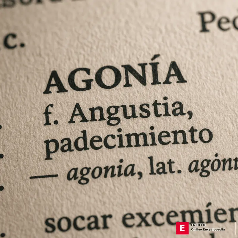 Agonía: significado y origen en latín (del griego)