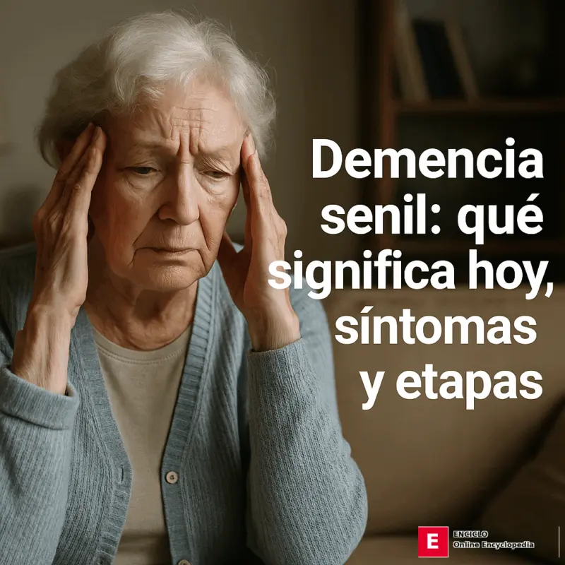 Demencia senil: qué significa hoy, síntomas y etapas