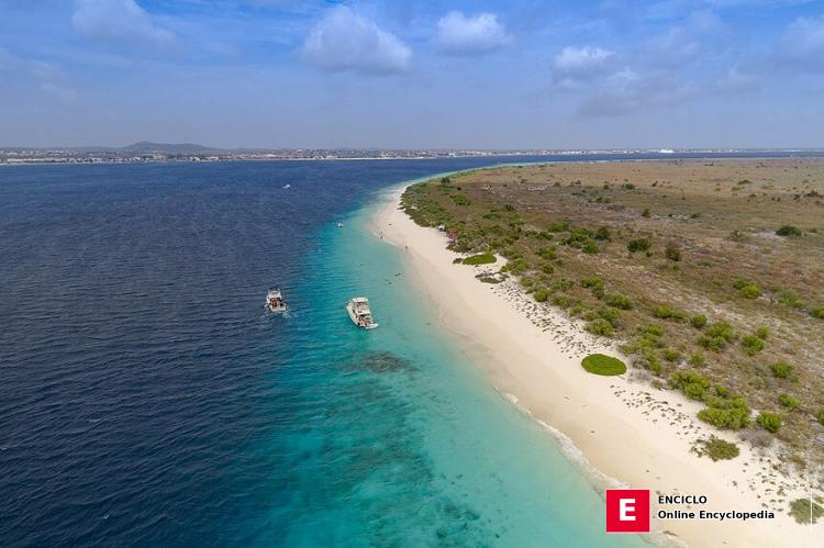Vista aérea de Klein Bonaire Strand, Curazao