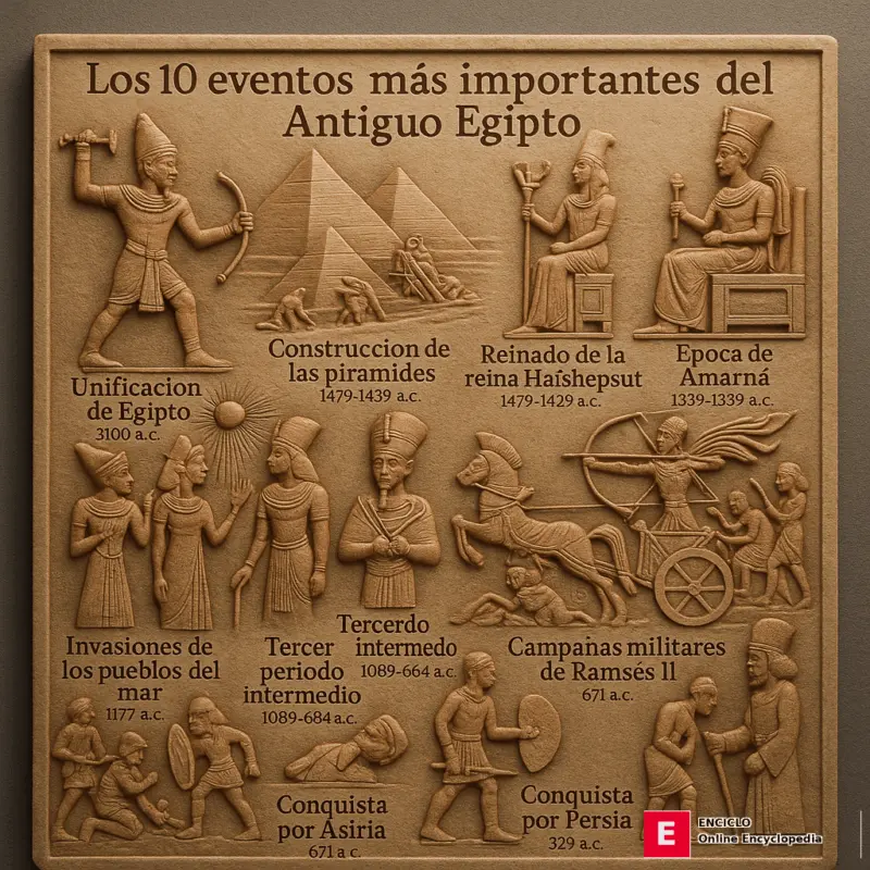 Los 10 eventos más importantes del Antiguo Egipto 11 Eventos Clave del Antiguo Egipto_
