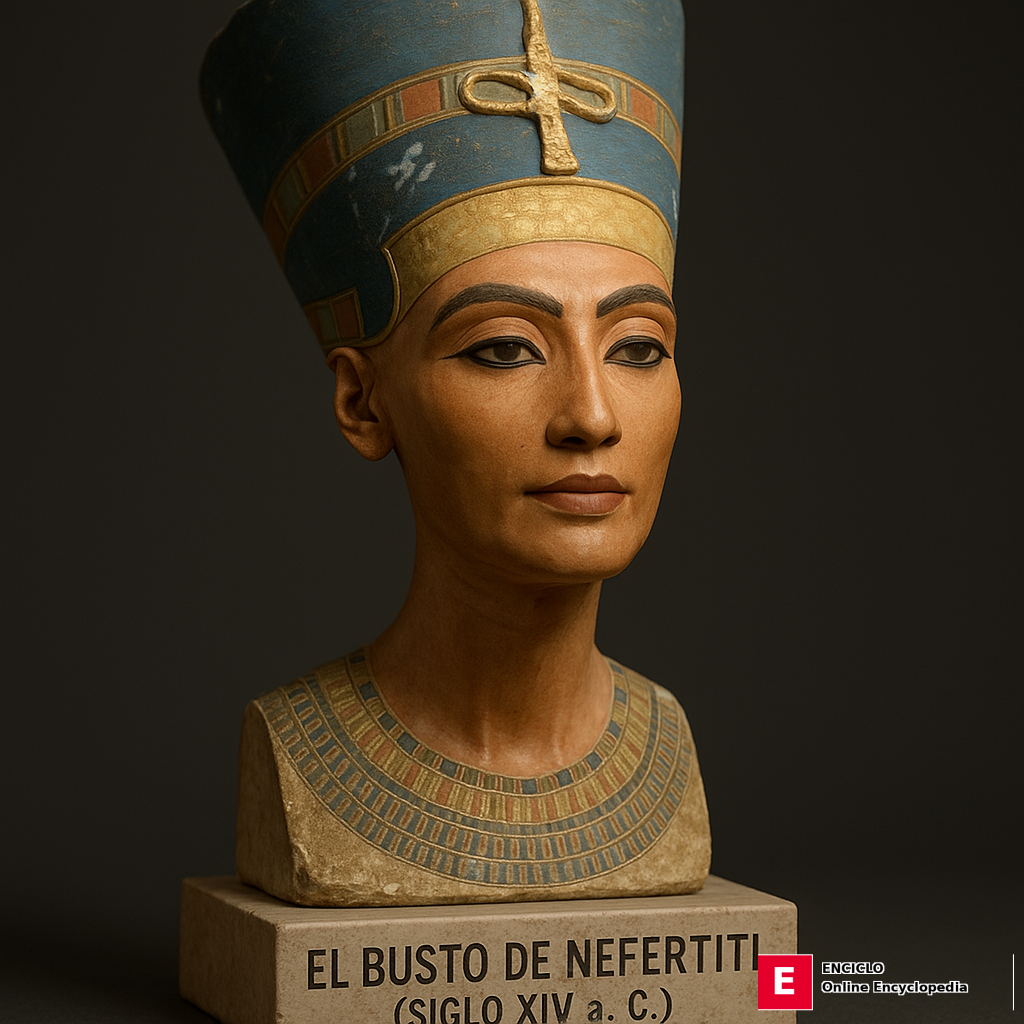 El busto de Nefertiti (siglo XIV a. C.)