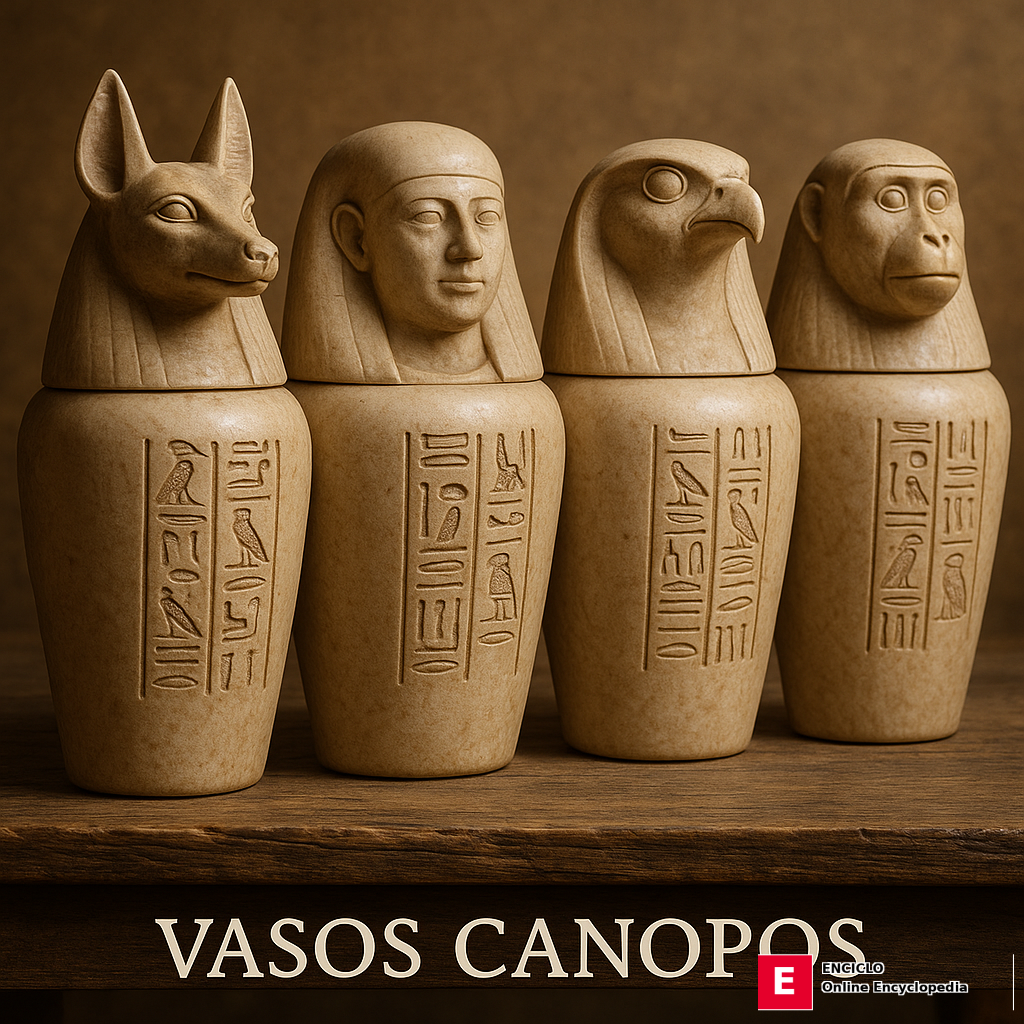Vasos canopos (Imperio Antiguo a Período Tardío)
