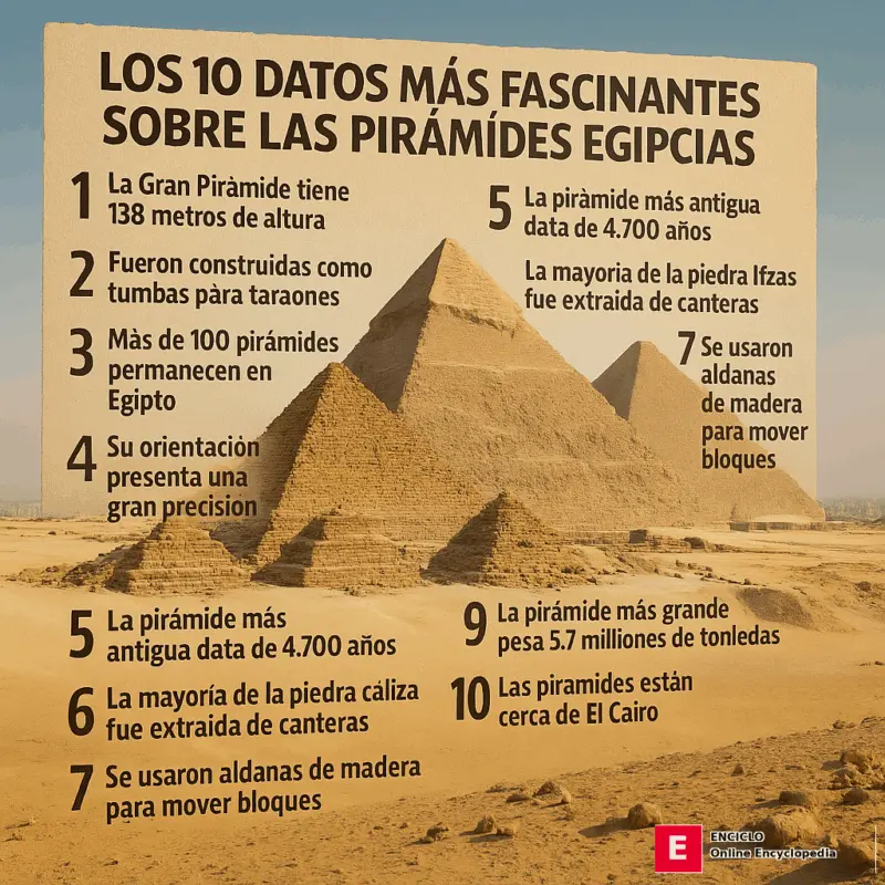Los 10 datos más fascinantes sobre las pirámides egipcias