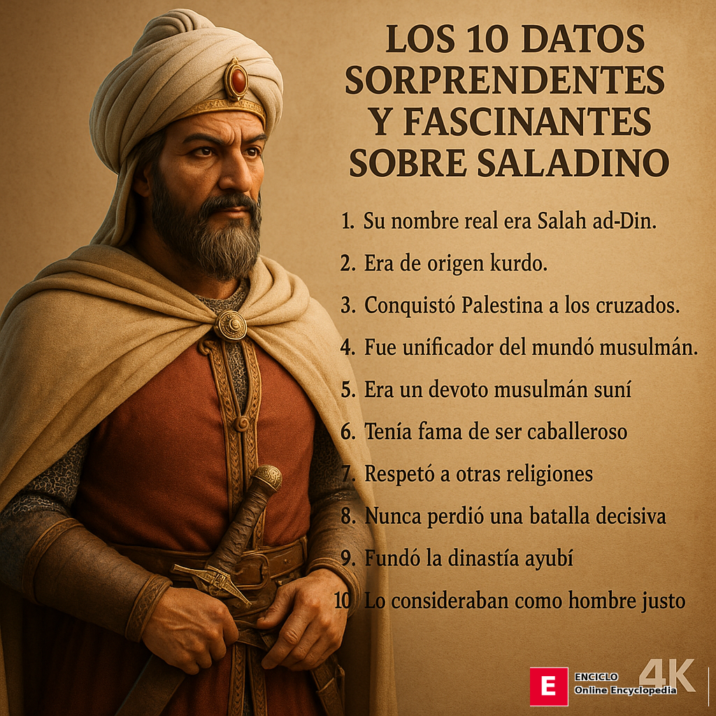 datos sorprendentes y fascinantes sobre Saladino