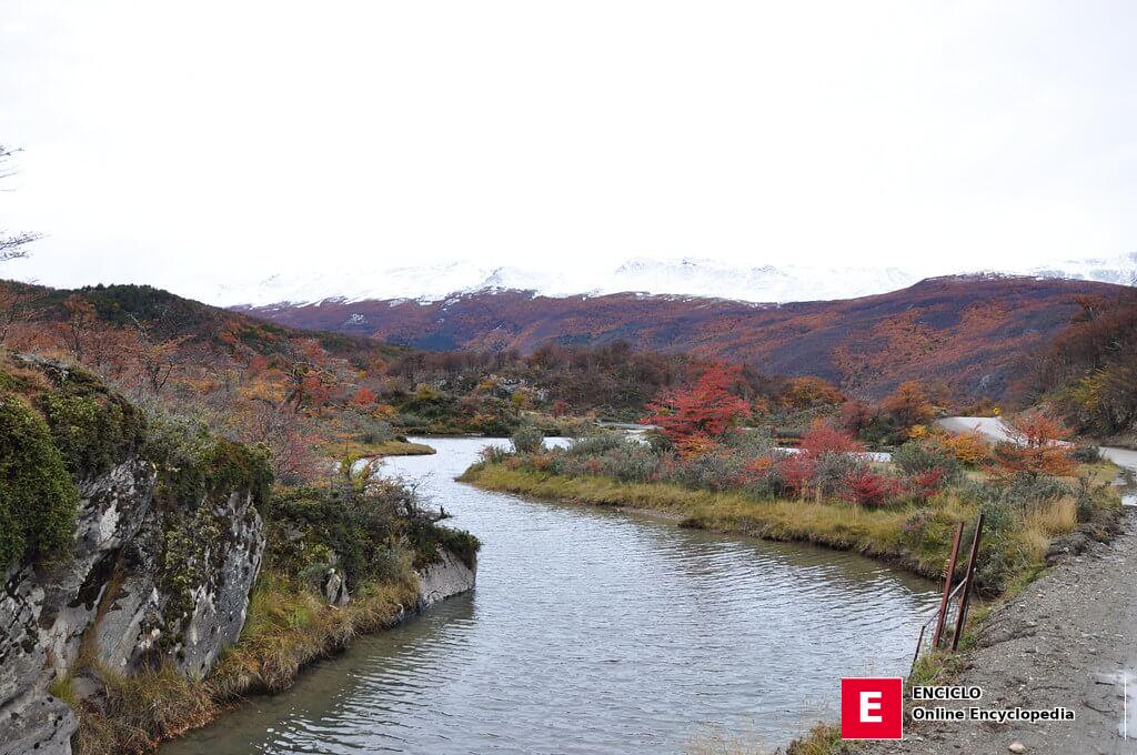 Vista otoñal en el Parque Nacional Tierra del Fuego
