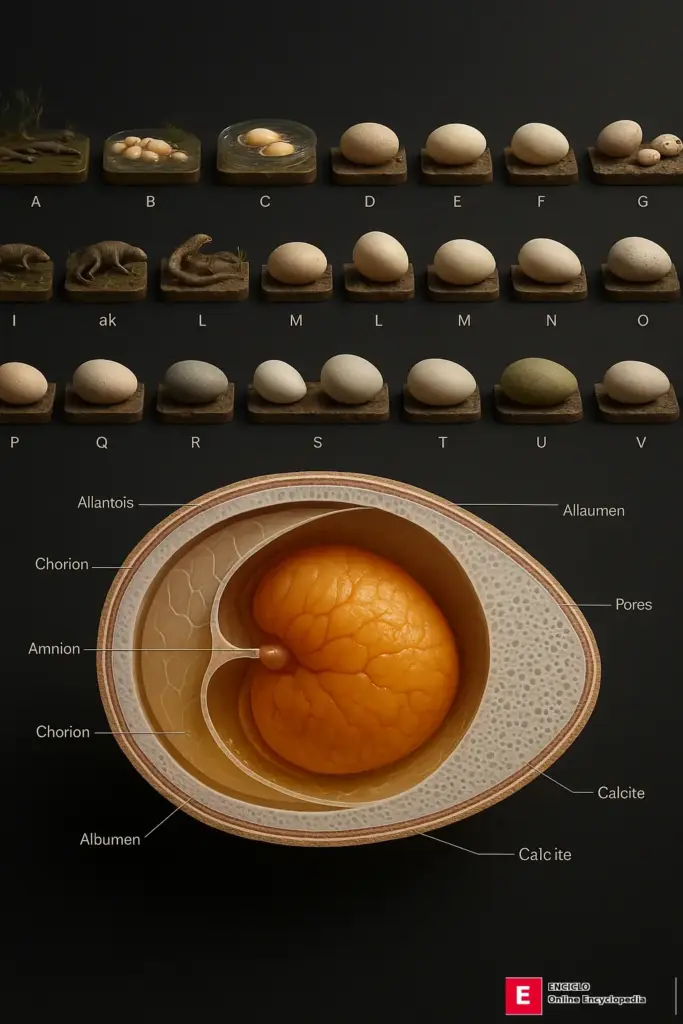 Teoría del huevo - Amniotic-Egg-Evolution-Timeline