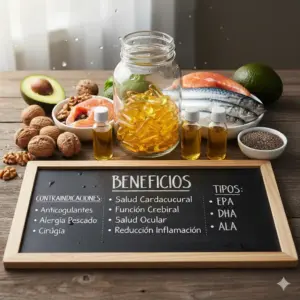 Omega 3 beneficios, tipos, contraindicaciones