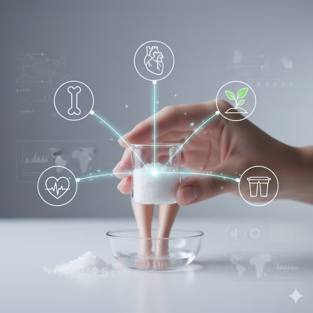 Cloruro de magnesio: beneficios, propiedades, usos