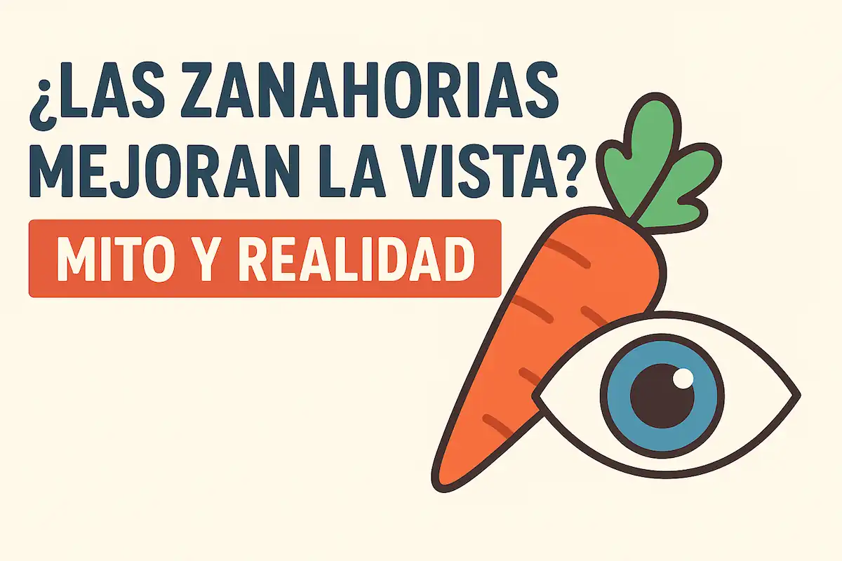 Las zanahorias son buenas para la vista