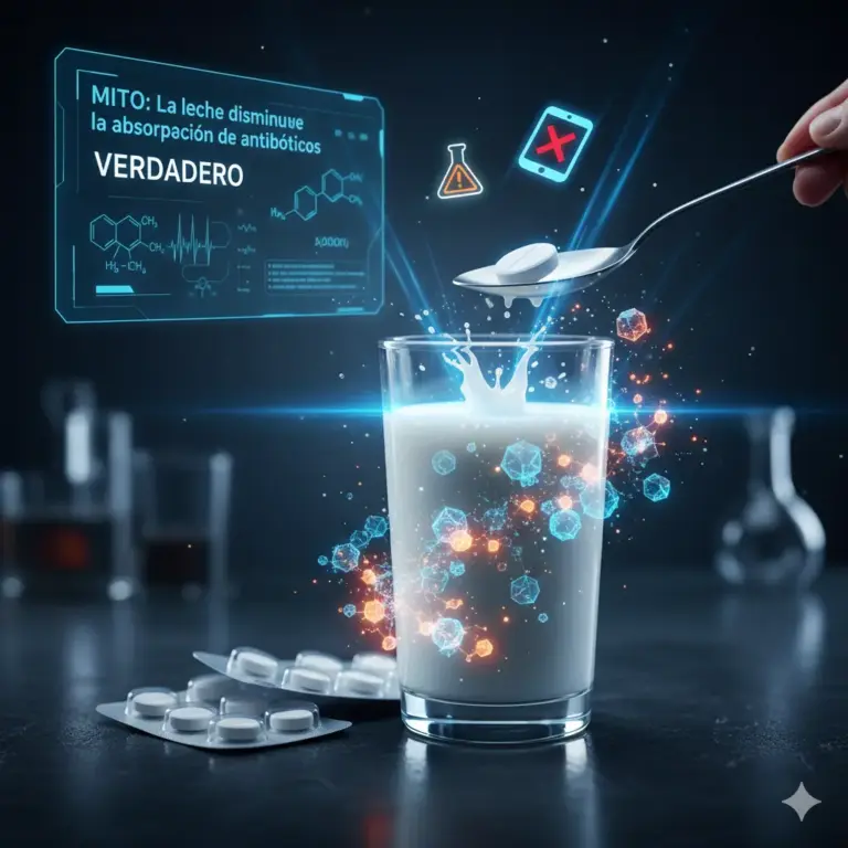 Mito: ¿La Leche Baja la Absorción de Antibióticos? 14 Mito: ¿La Leche Baja la Absorción de Antibióticos?